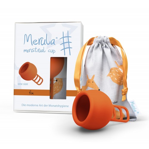 Merula Cup menstruační kalíšek pro ženy s nízkým čípkem Fox
