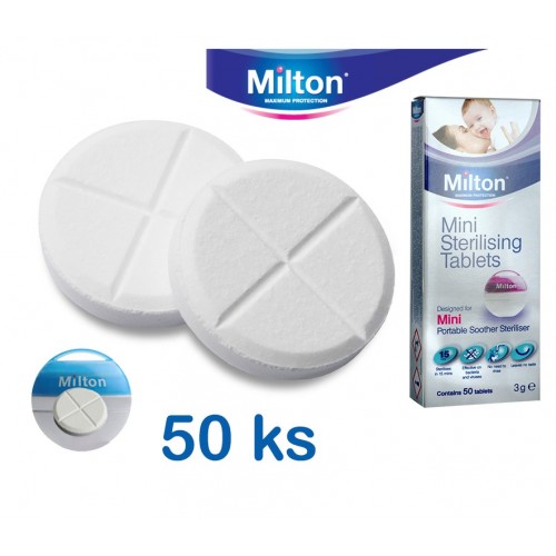Milton dezinfekční, sterilizační tablety mini 50ks