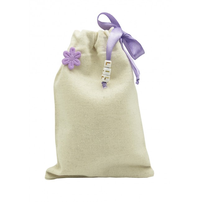 Dekorativní taštička/ pytlíček design ByVik modrý na menstruační kalíšek či jiné předměty.