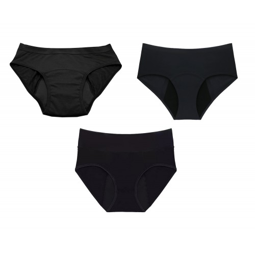 Mena by Moio sada menstruačních kalhotek Full, Midi, Bikiny