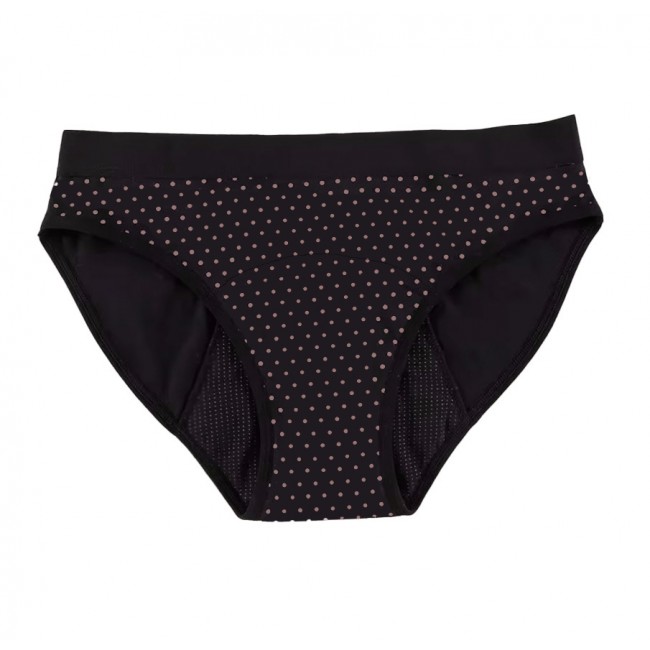 Dívčí menstruační kalhotky Mena by Moio puntíky černé