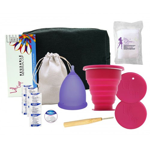 Balíček Start Lilcup + sterilizační kelímek + sterilizační tablety Milton