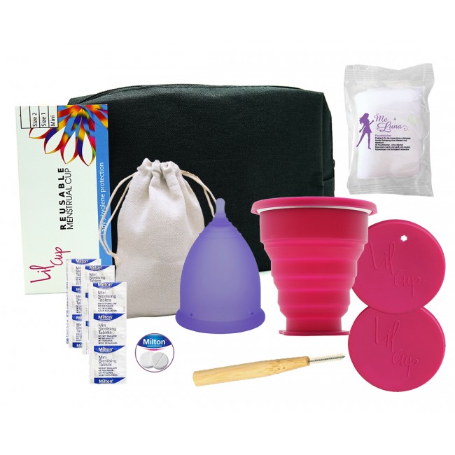 Balíček Start Lilcup + sterilizační kelímek + sterilizační tablety Milton