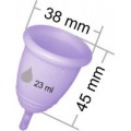 MeLuna Classic fialový vel. S ring menstruační kalíšek
